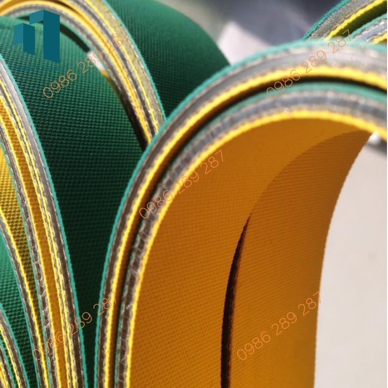 Dây Đai Dẹt Xanh Vàng 3mm